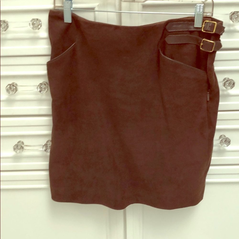 Ralph Lauren collection suede skirt
